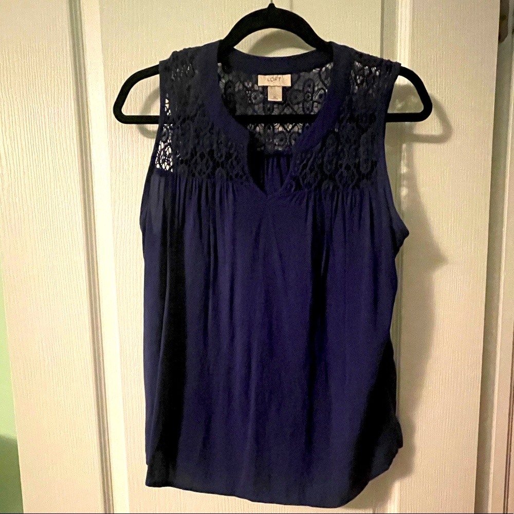Sleeveless Top with Lace